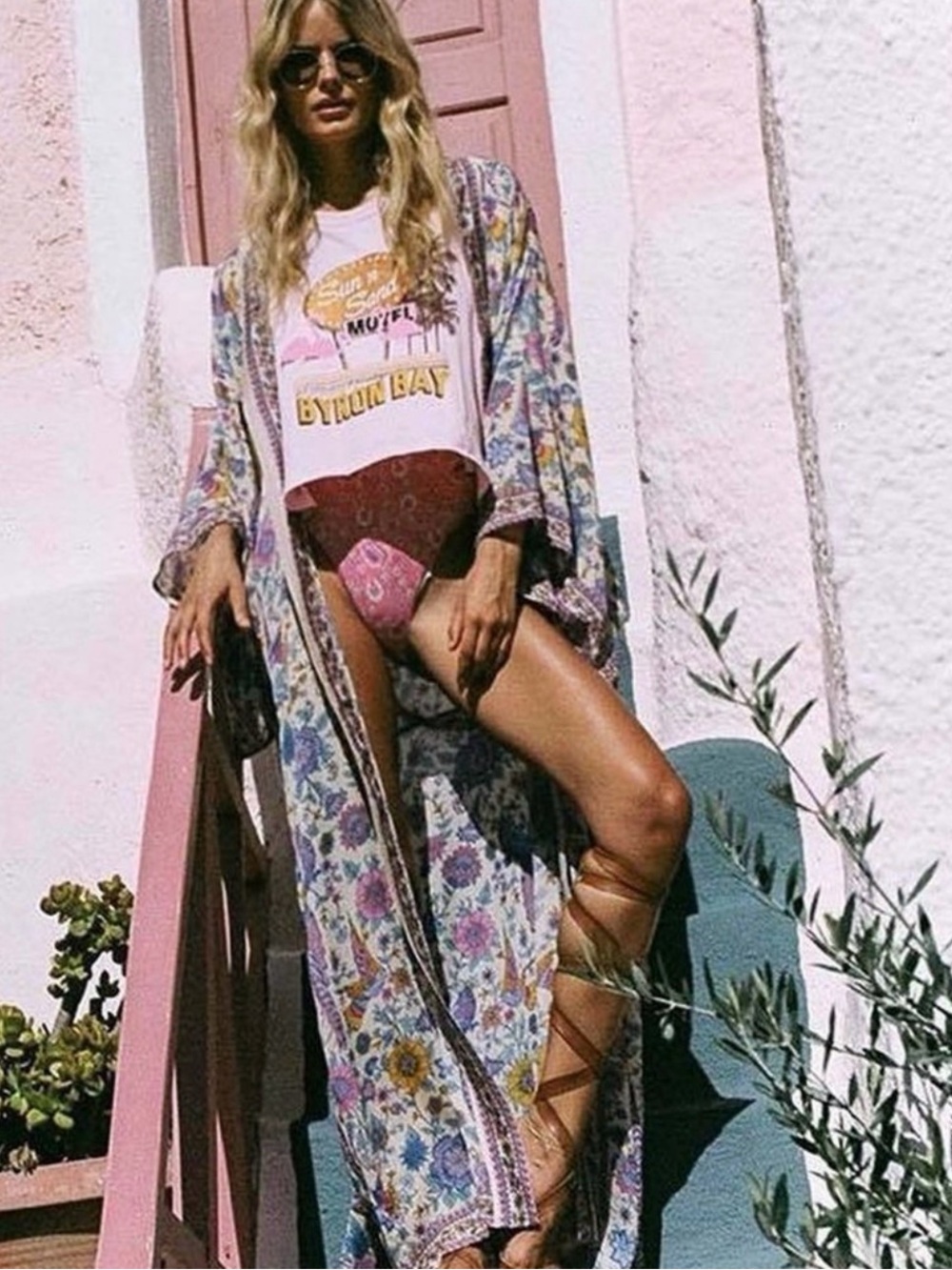 SPELL & THE GYPSY Lovebird Maxi Kimono Chamomile Rare Unicorn One Size VGUC